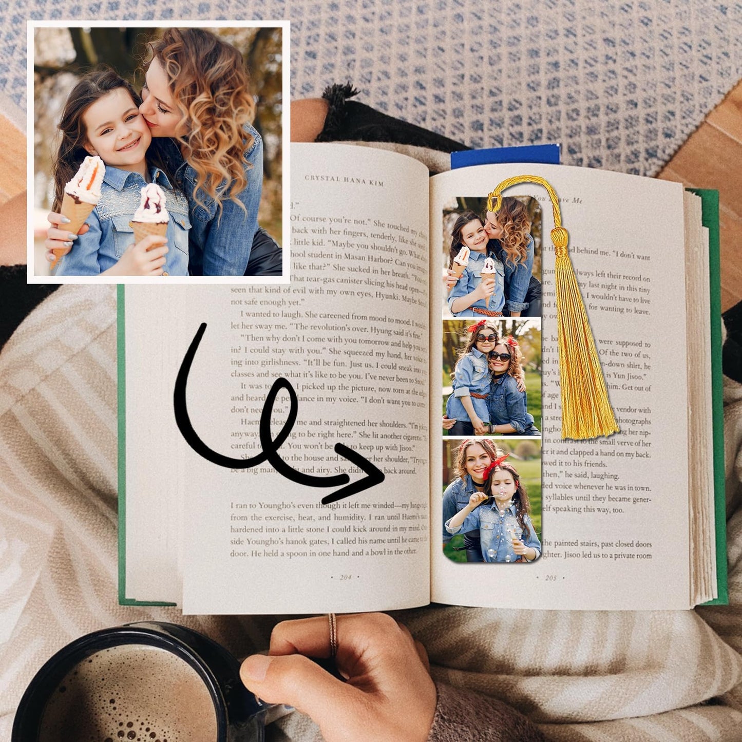 Custom Bookmark - Personalized Metal Bookmarks with Tassel