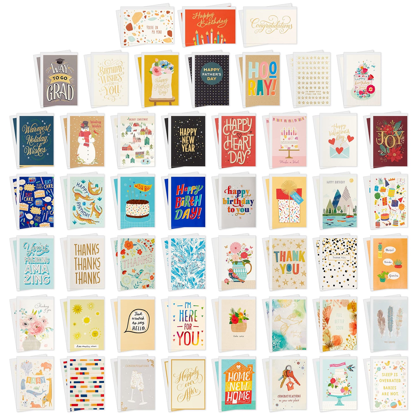 Hallmark All Occasion Boxed Set of Assorted Blank Greeting Cards